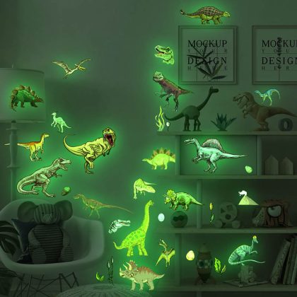 Dinosaur Glow-in-the-dark Children's Bedroom Fluorescent Wall Stickers Room Decoration